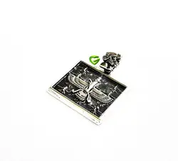 آویزنقره فروهر مستطیل کد392