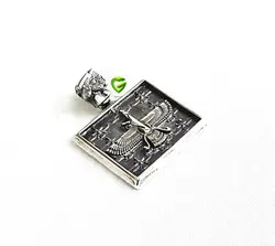 آویزنقره فروهر مستطیل کد392