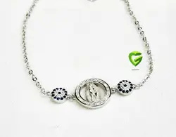 دستبندنقره طرح جواهر کد267