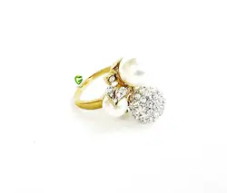 انگشترمرواریدبرگ توپ کد 254