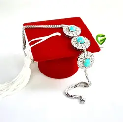 دستبندنقره جواهرفیروزه کد 237