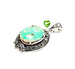 آویزنقره فیروزه12 کد 195