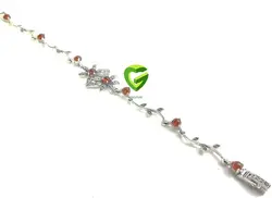 دستبندنقره گلی کد 224