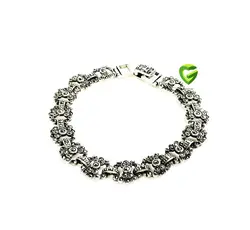 دستبند نقره ساده کد229