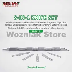 کاتر قلمي ريلايف مدل RELIFE RL-101B همراه با 7 عدد تيغ مختلف