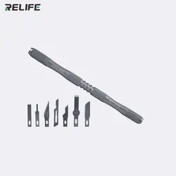 کاتر قلمي ريلايف مدل RELIFE RL-101B همراه با 7 عدد تيغ مختلف