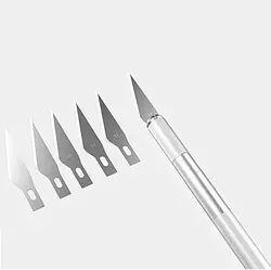 کاتر قلمي ريلايف مدل RELIFE RL-101E همراه با 6 عدد تيغ يدک 