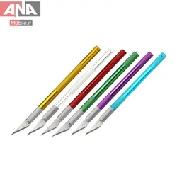 کاتر قلمي بدنه فلزي WLXY WL-9302S به همراه 10 تيغ يدک