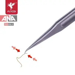پنس نوک تيز سرکج مدل ZIS AAA-14S