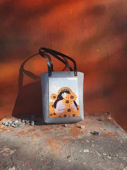 کیف نمدی| طرح آفتابگردان |sunflower