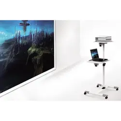 پایه زمینی چرخدار دو طبقه پروژکتور