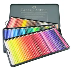 مداد رنگی فابر کاستل 120 رنگ پلی کروموس جعبه فلزی