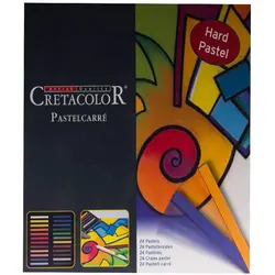 گچ پاستل 24 رنگ جعبه فلزی کرتاکالر مدل 48024