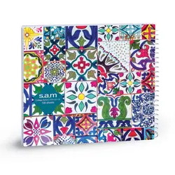 دفتر خشتی سام 100 برگ پرفراژ دار