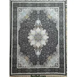 فرش مشهد ۱۲۰۰ شانه کد ۸۰۶۰۰۲ زغال سنگی