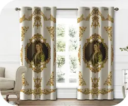 پرده چاپی طرح مونالیزا + زمینه سفید - هازان داتیس کد S501