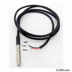 سنسور دما DS18B20 ضد آب با کابل درجه 2