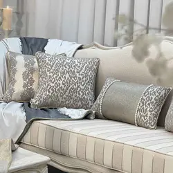 ست کوسن 3 عددی طرح ماریتا مخمل طوسی طلایی