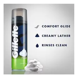 فوم اصلاح ژیلت مدل LEMON حجم 200میلی لیتر  اصل تاریخ انقضا طولانی