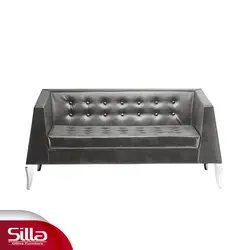 مبل چرم اداری دو نفره مدل F76p2