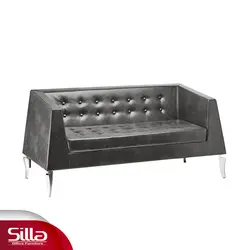 مبل چرم اداری دو نفره مدل F76p2