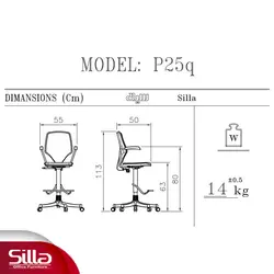 تابوره آزمایشگاهی کار مدل p25q