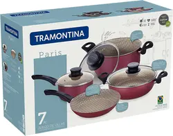 سرویس قابلمه 7 پارچه برند Tramontina| مدل Tramontina Paris Line Black|Tramontina Paris Line Red|ماهیتابه بزرگ| قابلمه|ماهیتابه| تابه سس |ظروف نایلونی|زمان تحویل 2 تا 3 هفته کاری