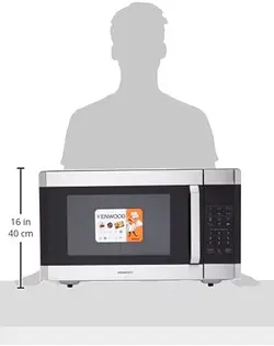 مایکروویو برند KENWOOD|مدل MWM42.000BK | ظرفیت 42 لیتری| 1100 واتی| با گریل| صفحه نمایش دیجیتال| 5 سطح قدرت| عملکرد یخ زدایی| فولاد ضد زنگ| منوی خودکار| تایمر 99 دقیقه| عملکرد ساعت|مشکی و نقره ای زمان تحویل 2 تا 3 هفته کاری