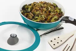 ماهیتابه برند Neoflam|مدل Midas Plus 10|‎52104 |سرامیک نچسب|3 تکه |10 اینچی|بدون پفوآ|با درب شیشه ای |دسته قابل جدا شدن هوشمند|صرفه جویی در فضا|سبز زمرد|زمان تحویل 2 تا 3 هفته کاری