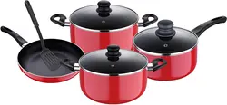 سرویس قابلمه 8 پارچه برند Royalford|مدل ‎RF7923| قابلمه| ماهیتابه|ظروف نچسب آلومینیومی|زمان تحویل 2 تا 3 هفته کاری