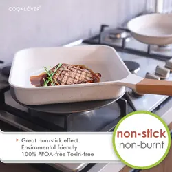 سرویس قابلمه 15 پارچه برند COOKLOVER| قابلمه|ماهیتابه|ضد خش|سفید|نچسب| بدون PFOA|زمان تحویل 2 تا 3 هفته کاری