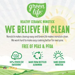 سرویس قابلمه 16 پارچه برند GreenLife| مدل ‎CC005490-001| قابلمه|ماهیتابه|ست نچسب سرامیکی|زمان تحویل 2 تا 3 هفته کاری