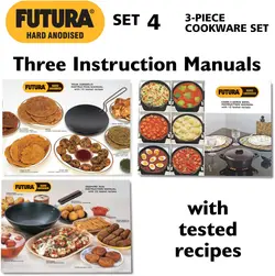 سرویس قابلمه 4 پارچه برند HAWKINS|مدل  HWS_LS5_BLK|ظروف آنادایز شده سخت|قابلمه|کاسه پخت و پز| ماهیتابه عمیق|مشکی|زمان تحویل 2 تا 3 هفته کاری