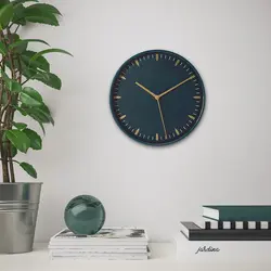 ساعت دیواری برند IKEA |مدل SKÄRIG | کم ولتاژ |آبی |26 سانتی متر| زمان تحویل 2 تا 3 هفته کاری
