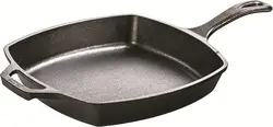 ماهیتابه برند Lodge|مدل ‎L8SQ3|تابه مربع چدنی |با دسته کمکی| 10.5 اینچ| مشکی|زمان تحویل 2 تا 3 هفته کاری