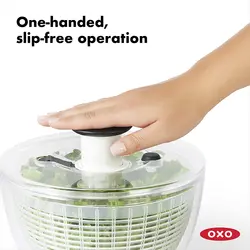 چرخنده سالاد و سبزی برند OXO|مدل ‎1045409 |ظرفیت 3 کوارت|Spinner |اسپینر کوچک سالاد  و سبزی|Good Grips| زمان تحویل 3 تا 4 هفته کاری