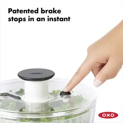 چرخنده سالاد و سبزی برند OXO|مدل ‎1045409 |ظرفیت 3 کوارت|Spinner |اسپینر کوچک سالاد  و سبزی|Good Grips| زمان تحویل 3 تا 4 هفته کاری