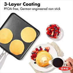 ماهیتابه برند OXO|مدل CW000965-003 |تابه 11 اینچی|Good Grips Pro|آنادایز سخت| بدون Pfoa| قابل شستشو در ماشین ظرفشویی|دسته استیل ضد زنگ| مشکی| زمان تحویل 3 تا 4 هفته کاری