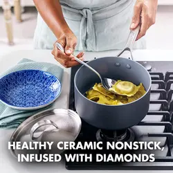 ماهیتابه برند GreenPan|مدل ‎‎‎ 78220910018|با روکش سرامیکی نچسب|Paris|خاکستری|2 کوارت | زمان تحویل 3 تا 4 هفته کاری