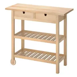 چهارپایه IKEA FÖRHÖJA Kitchen trolley, birch | تحویل 2 تا 3 هفته کاری