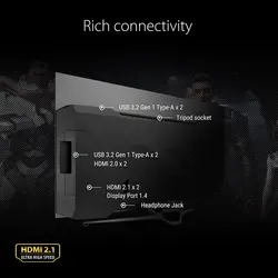 مانیتور گیمینگ 47.5 اینچ ایسوس ROG Swift OLED PG48UQ | ASUS ROG Swift OLED PG48UQ 47.5 Inch 0.1ms 138Hz HDR Gaming Monitor | تحویل 2 تا 3 هفته کاری