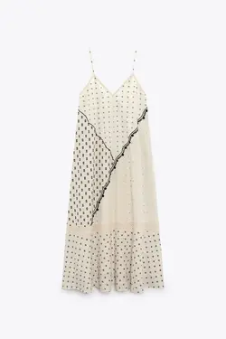 لباس مدل قلاب دوزی شده زارا | ZARA PATCHWORK DRESS | تحویل 2 تا 3 هفته کاری