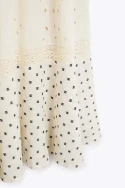 لباس مدل قلاب دوزی شده زارا | ZARA PATCHWORK DRESS | تحویل 2 تا 3 هفته کاری