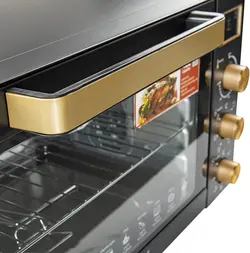 فر برقی برند Geepas|مدل ‎GO34056| ظرفیت 45 لیتری|با جوجه گردان |مشکی| زمان تحویل 2 تا 3 هفته کاری