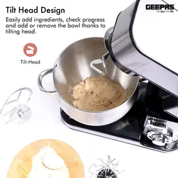 همزن کاسه دار جیپاس مدل GEEPAS GSM43041| مناسب برای نان و خمیر|6 سرعته| زمان تحویل 2 تا 3 هفته کاری