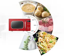 مایکروویو برند COMFEE |مدل ‎AM720CZRA |ظرفیت 20 لیتری|قرمز| 8 منوی خودکار|5 سطح قدرت|زمان تحویل 2 الی 3 هفته کاری