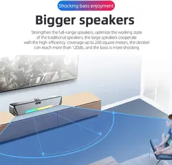 ساندبار لنوو Thinkplus Desktop Soundbar TS33-B- زمان تحویل 2 تا 3 هفته کاری