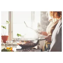 ماهیتابه برند IKEA | مدل IKEA 365+ Wok | پوشش فولاد ضد زنگ| 32 سانتی متری- زمان تحویل 2 تا 3 هفته کاری