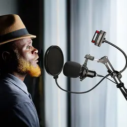 پایه میکروفون AccLoo |ضبط با پایه شوک| نگهدارنده میکروفون| فیلتر پاپ| آداپتور 3/8 تا 5/8 اینچ| گیره میز| درپوش میکروفون| بست کابل- زمان تحویل 2 تا 3 هفته کاری