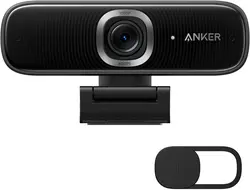 وبکم برند Anker | مدل PowerConf C300 | وب کم هوشمند فول اچ دی  | کادربندی با هوش مصنوعی | وب کم 1080p با میکروفون های حذف کننده نویز | قابلیت تنظیم FoV، HDR، 60 FPS، | تصحیح نور کم، دارای گواهی زوم- زمان تحویل 2 تا 3 هفته کاری